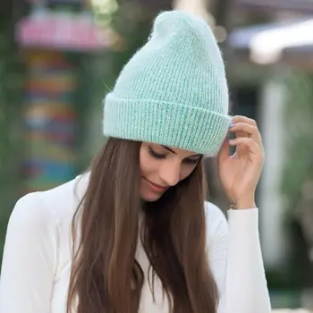 2019 nou de Înaltă Calitate, Pălării de Iarnă Pentru Femei Cașmir Căciuli Ladise Tricotate din Lână Chelioși Capac Angora Pompom Gorros