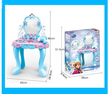 2019 Nou joc make-up jucării Annaelsa Printesa Fata de jucării juguetes Petrecere Simulare Masa de toaleta Copii cadou de Crăciun