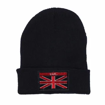 2019 Nou Pavilion marea BRITANIE Pălărie Tricot Pălării de Iarnă Casual Beanie Pentru Barbati Femei de Moda Tricotate Pălărie de Iarnă Hip-hop Chelioși Pălărie