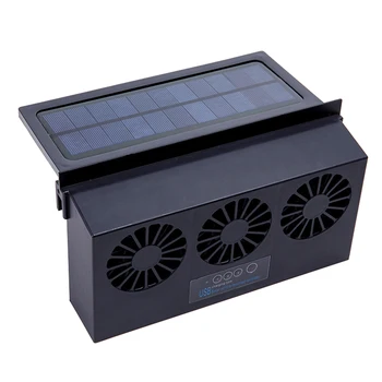2019 Nou USB de Evacuare Mini Ventilator Radiator Super Mut Cooler pentru Auto Alimentat cu energie Solară Fereastră de Aerisire Rece Ventilație