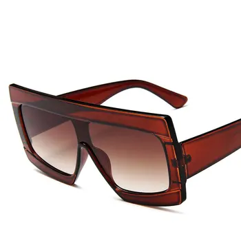 2019 Noua Moda Pătrat ochelari de Soare pentru Femei Brand Designer Retro Oglindă Ochelari de Soare Vintage Nuante UV400 Adult Pătrat de Plastic