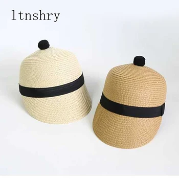 2019 noua Pălărie de Vară Pentru copil fata de Femei Plajă Capac Ecvestru Pălării Vizorul Sobrero Pălării de Soare pentru Doamna Mare Pălărie de Paie Cu