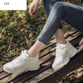 2019 Pantofi Femei Toamna Pantofi Albi Adidasi Femei Brand De Moda Retro Platforma Pantofi Doamnelor Încălțăminte Respirabil Ochiurilor De Plasă Adidasi