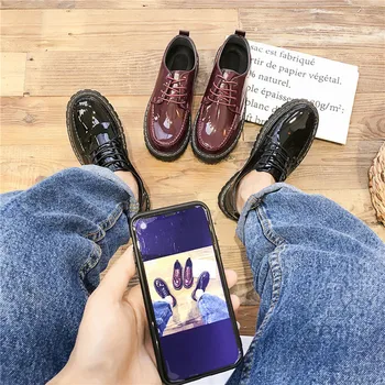 2019 primăvara anului nou brevet piele barbati pantofi versiunea coreeană a tendinței de pantofi en-gros barbati mici pentru a vă ajuta sălbatice pantofi casual
