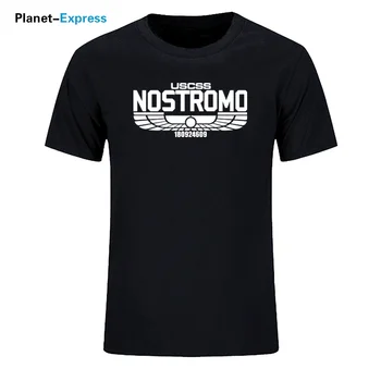 2019 Vara Barbati USCSS Nostromo Imprimate T-Shirt Bumbac Străin Weyland Yutani T shirt Mens de Vara cu Maneci Scurte Tee Topuri Plus Dimensiune