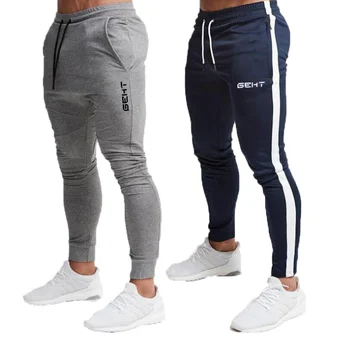 2019 Vară de Moda Noua secțiune Subțire Pantaloni Barbati Casual cu Pantaloni Jogger Culturism Fitness Transpira Timp limitat pantaloni de Trening