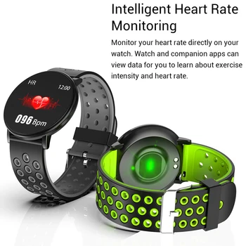 2020 119 plus Ceas Inteligent Tensiunii Arteriale Rotund Bluetooth Smartwatch Femeile Omul Ceas rezistent la apa Sports Tracker Android Ios 119p