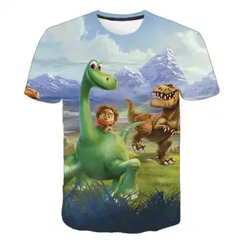 2020 3D Băieți/fete T-shirt Brand de Copii de origine animală-lea dinozaur T-shirt Casual Copii Imbracaminte Copii Streetwear Topuri de Vara