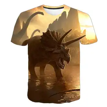 2020 3D Băieți/fete T-shirt Brand de Copii de origine animală-lea dinozaur T-shirt Casual Copii Imbracaminte Copii Streetwear Topuri de Vara