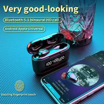 2020 5.1 Wireless Bluetooth TWS Căști 3500mAh Impermeabil Sport Căști 9D HiFi DSP CONDUS CVC8.0 Stereo cu Microfoane