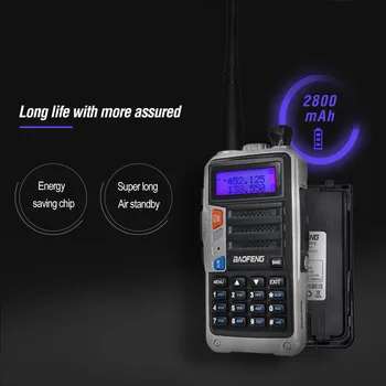 2020 Baofeng UV-5R Pro Walkie Talkie Tri-Band Două Fel de Radio 8W Putere Mare Portabila CB Radio HF FM Transceiver Upgrade UV 5R