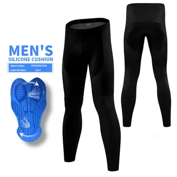 2020 Bărbați Femei Negru Termică Iarna Ciclism Salopete Pantaloni Ține de Cald Dresuri Coolmax 5D Pad Gel de Ciclism Montan Biciclete Pantaloni