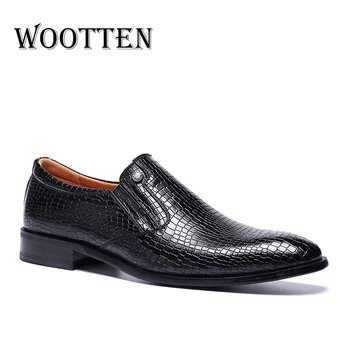 2020 Bărbați Formale pantofi WOOTTEN Brand subliniat toe de afaceri clasic blând om pantofi Rochie #KD6263C1