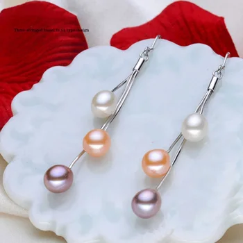 2020 Cercei Cu Perle Naturale De Apă Dulce Pearl Ciucuri De Bijuterii Perla Picătură Cercei Argint 925 Bijuterii Pentru Femei