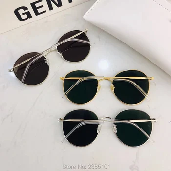 2020 Clasic Cadru Mic Rotund ochelari de Soare Femei/Bărbați Blând Designer de Brand WATERDROP Aliaj Oglindă Ochelari de Soare Vintage Oculos