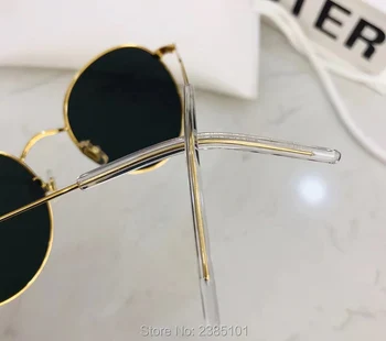 2020 Clasic Cadru Mic Rotund ochelari de Soare Femei/Bărbați Blând Designer de Brand WATERDROP Aliaj Oglindă Ochelari de Soare Vintage Oculos
