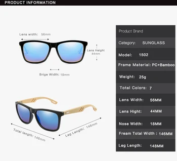 2020 Clasic de Bambus, Lemn de ochelari de Soare de Brand Design Bărbați Femei Acoperire Oglinda Ochelari de Soare Retro, Ochelarii de Condus UV400 Nuante