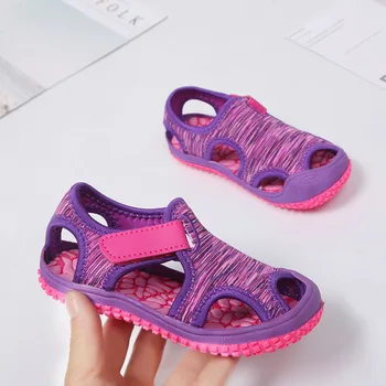 2020 Copii, Sandale Baieti, Sandale de Plajă Moale Purta non-alunecare Țese Respirabil Fete pentru Copii Toddler sandale Copii Desculți Pantofi