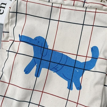 2020 copii'backpack, câinele cu monogramă print carouri rucsac