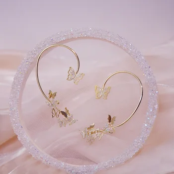 2020-coreean fierbinte de vânzare bijuterii de moda creative fluture ureche osoase cercei elegant de partid femei cercei