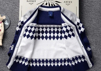 2020 coreene noi, copii, imbracaminte copii Toamna cardigan pulover Copii cotton V-neck pulover baiat pulover cald