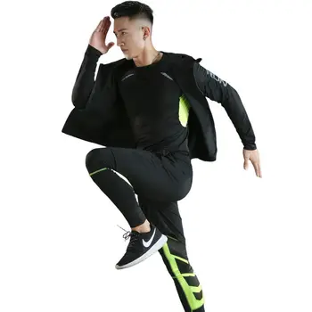 2020 Costum de Sport pentru Bărbați Seturi de Funcționare Respirabil Jogging, Baschet Lenjerie Colanti Sport de Yoga, Sala de Fitness Trening Haine