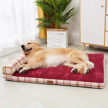 2020 Câine Canapea Iarna Cald de Lux Câine Mare Pat Canapea animale de Companie Perna Pentru Câine Mare Perna Pătrat de Calitate de Top de pat Pentru animale de Companie Câini Pisici