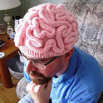 2020 De Iarnă De Înaltă Calitate Palarie Adult Rece Cerebelului Beanie Mână Tricotate Personalitate Creierul Croșetat Pălărie, Capac Gorro Sombrero De Mujer