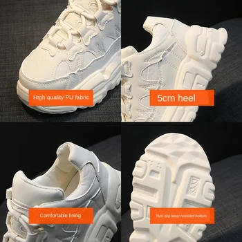 2020 De Moda Pentru Femei Indesata Adidasi Platforma Designeri Plasă De Tatăl Vulcanizat Pantofi Femei Sport Casual Pantofi De Tenis Feminin