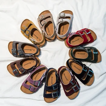 2020 de Vară pentru Copii Sandale Pentru Baieti Plaja Plută Sandale pentru Copii Non-alunecare Moale Fete din Piele Sport Sandale pentru Copii Pantofi Casual în aer liber