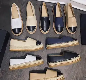 2020 de înaltă calitate clasic espadrile cu lux de design de brand din piele de capra confort plat pescar pantofi
