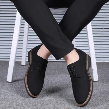 2020 de Înaltă Calitate piele de Căprioară Piele Moale Pantofi Barbati Mocasini Casual Oxfords de sex Masculin Formale Pantofi de Primăvară Dantelă-Up Stil Pantofi pentru Bărbați