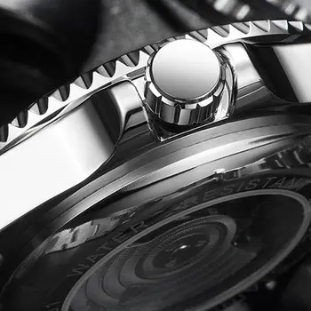2020 Design De Brand De Lux Ceasuri Barbati Automată Ceas Negru Bărbați Din Oțel Inoxidabil Rezistent La Apa Afaceri Sport Mecanice Ceas