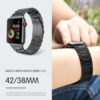 2020 din Oțel Inoxidabil Apple Watch Band 38mm 40mm 42mm 44mm iPhone Watchband pentru iWatch Serie 1/2/3/4/5 Negru Argintiu Roz