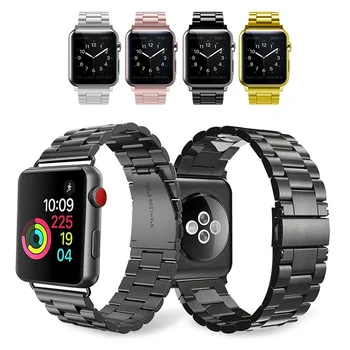2020 din Oțel Inoxidabil Apple Watch Band 38mm 40mm 42mm 44mm iPhone Watchband pentru iWatch Serie 1/2/3/4/5 Negru Argintiu Roz