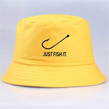 2020 Doar Pește Amuzant Tipărite Găleată Pălării de Vară de Înaltă calitate de pescar pălărie Femei Bărbați pescar sapca Snapback Pălării