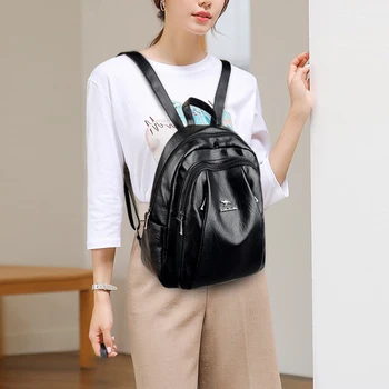2020 Femei din Piele Rucsacuri de Înaltă Calitate Femme Doamnelor Bagpack de Lux de Designer Rucsac Brand Casual Sac Un Dos mochila