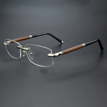 2020 fără ramă optică rama de ochelari pentru bărbați ochelari de miopie brand titan Retro ochelari rame pentru barbati rame de ochelari MB491