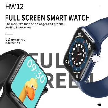 2020 HW12 HW16 Ecran Complet Ceas Inteligent 44MM 40MM Femei Bărbați Smartwatch cu parola Split Screen Bluetooth PK IWO 12 13 FK88