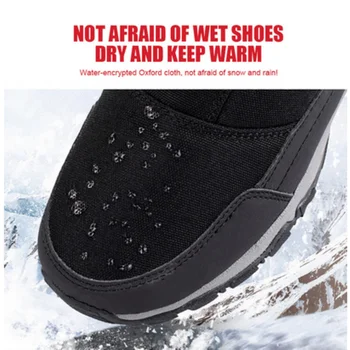 2020 iarna noi gros cuplu cizme de zapada plus catifea caldă cu fermoar lateral în aer liber de agrement cizme scurte rece bărbați și femei pantofi de bumbac