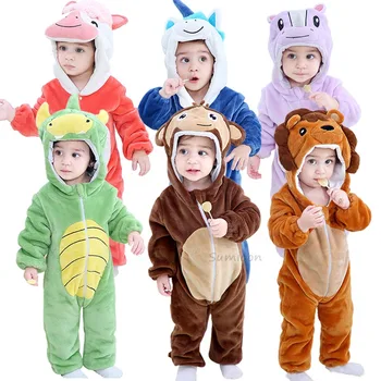 2020 Iarna Nou-Născuți Haine Pentru Copii Unisex Halloween Haine Băiat Salopetă Copii Panda Costum Pentru Fete Pentru Sugari Salopeta 3 9 12 Luni