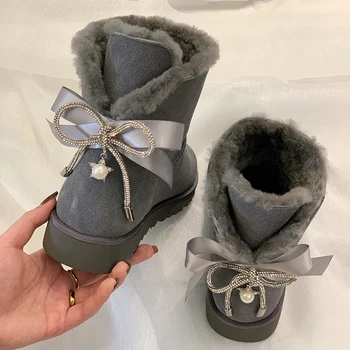 2020 iarna zapada ghete plus catifea caldura design unic tendință de moda casual confortabil pantofi de sport în aer liber
