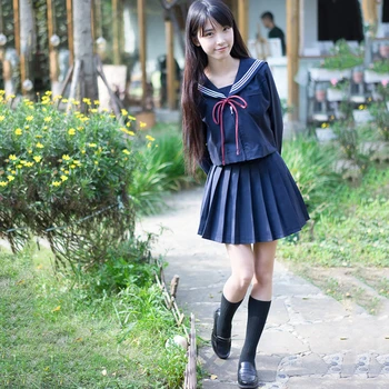 2020 Japoneză coreeană Stil Kawaii Fete JK Costum de Liceu Uniforma Fete Femei Noutate Marinar Costume Uniforme Anime Fuste S-5XL