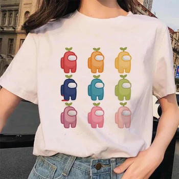 2020 Joc Video Printre Noi T-shirt Femei Kawaii Tricou de Vara cu Maneci Scurte O-Neck Tee de sex Feminin Streetwear Haine de Moda Harajuku