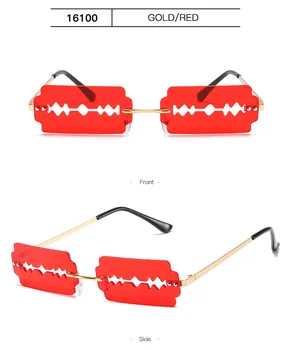 2020 la Modă fără ramă Brand de ochelari de Soare pentru Femei Vintage Unic Gol Steampunk ochelari de Soare Barbati Fara rama Punk Ochelari Nuante UV400