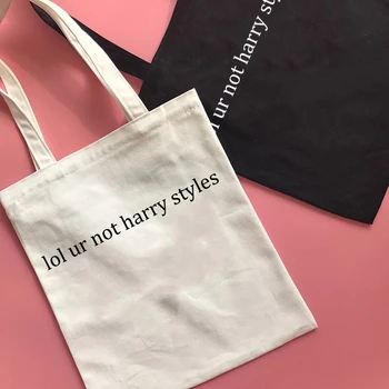 2020 mare capacitate panza femeie Harry stil de Scrisoare de imprimare bolsos ins Punk Harajuku casual Vintage goth umar y2k saci шопер