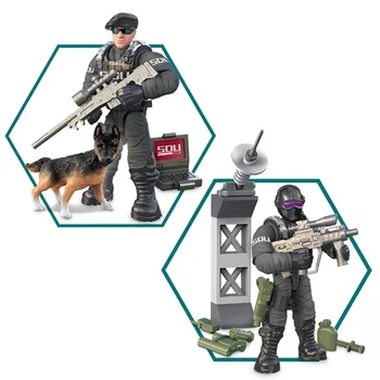2020 Militar seria Cifrele de Acțiune Clădire Blocksmini SWAT Soldații Armatei arme Arme Kit Model de Păpuși Caramida Jucarii Pentru Copii