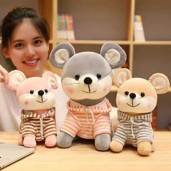 2020 Minunat uri de Anul Nou Șobolani Mouse-ul Simbolul Mascota Cadouri de Pluș Jucării Moi Umplute Canapea Perna pentru Copii Pentru Fete pentru Copii de Craciun