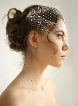2020 Moda de Mireasă Colivie Fata Voal pentru Femei Petrecerea de Nunta Mireasa Pălării și Palarioare Accesorii de Par