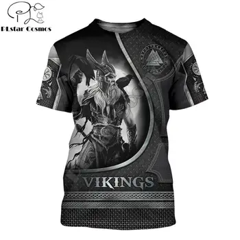 2020 Moda de Vara Viking Odin Mens t-shirt Raven Tatuaj 3D Imprimate Harajuku maneca Scurta tricouri Unisex topuri Casual KJ0147